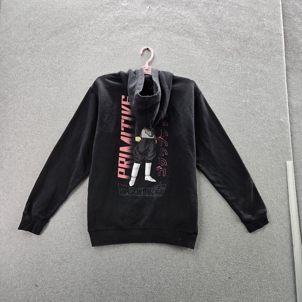 Primitive Men Hoodie S Black Graphic Fleece Dragon Ball Streetwear Logo READ